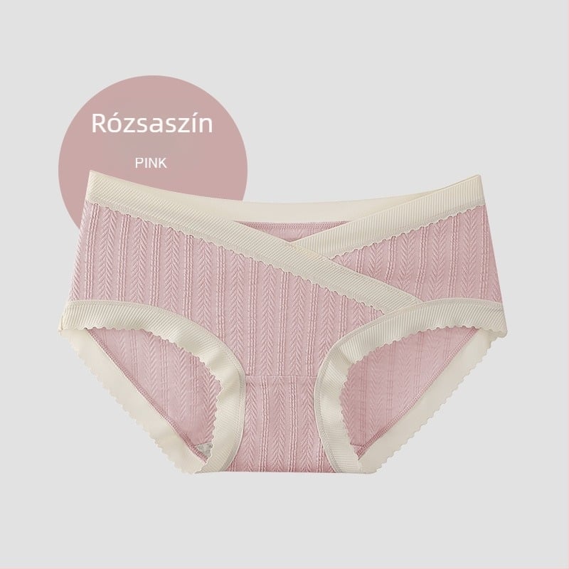 Anyasági fehérnemű – Pamut, varrat nélküli, alacsony derekú, lélegző, gát környéki rész 100% pamut