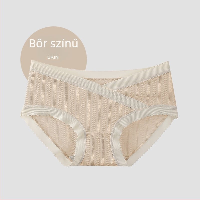 Anyasági fehérnemű – Pamut, varrat nélküli, alacsony derekú, lélegző, gát környéki rész 100% pamut