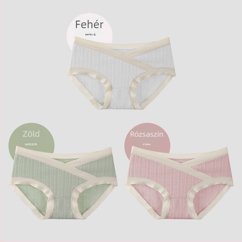 Anyasági fehérnemű – Pamut, varrat nélküli, alacsony derekú, lélegző, gát környéki rész 100% pamut