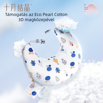 October Crystal szoptatási párna – többfunkciós támasz a szoptatásnál, deréktámasz, pamut anyag