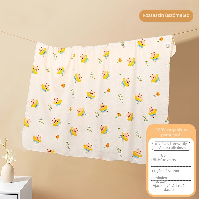 Újszülött csomagoló kendő 100% pamutból – súly legfeljebb 0,5 kg, testreszabható, rajzfilm stílusú