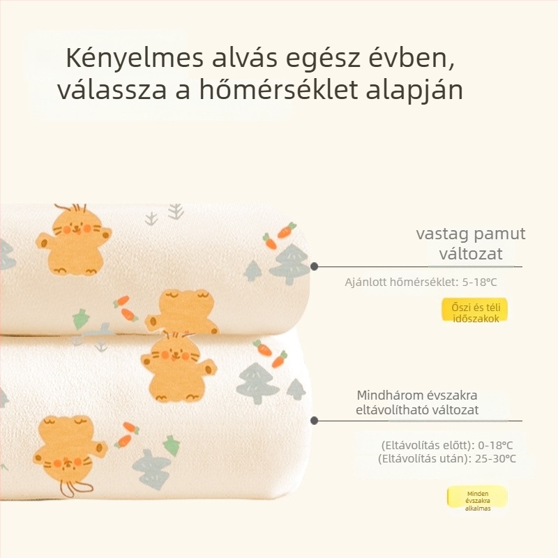Baba ölelős pléd, 100% pamut, poliészter töltet, állat- és rajzfilm minta, alkalmas csecsemőknek és kisgyermekeknek