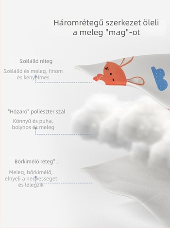 Candy Teddy babatakaró – 100% pamut, újszülötteknek, állatmintás, tavasz–ősz–tél