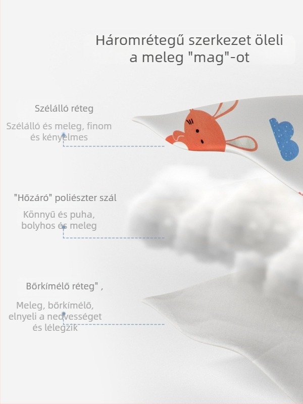 Candy Teddy babatakaró – 100% pamut, újszülötteknek, állatmintás, tavasz–ősz–tél
