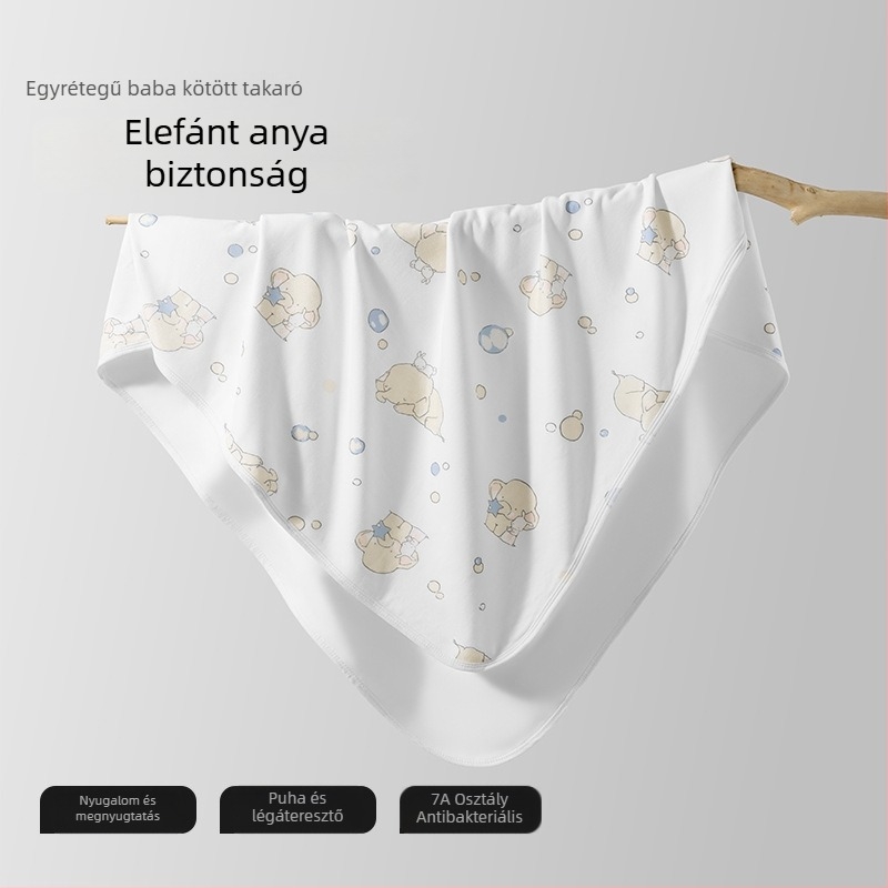 Újszülött swaddle wrap – Betides, 100% pamut, négy évszakos, állatmintás, 80 cm-ig
