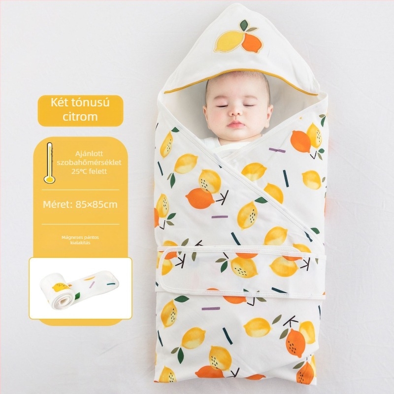 100% pamutú újszülött swaddle, osztály A, nyári könnyű, Cartoon mintázat, töltelék nélkül