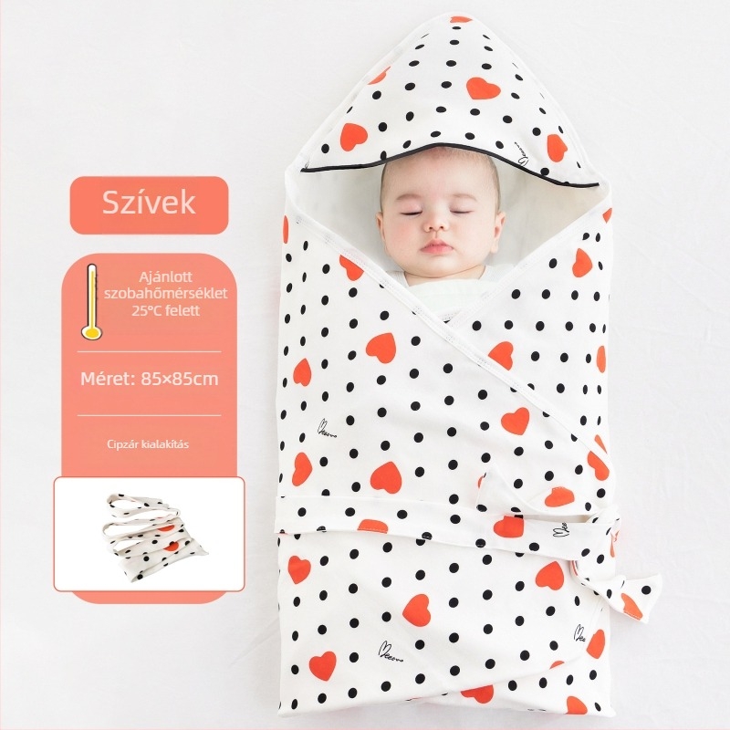 100% pamutú újszülött swaddle, osztály A, nyári könnyű, Cartoon mintázat, töltelék nélkül