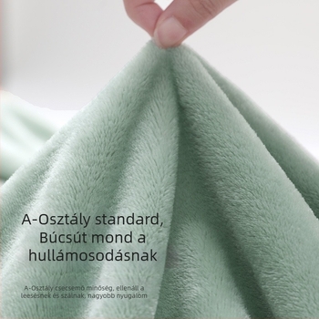 Flanel pléd logó hímzéssel, 300–500 g súly, egész éves használatra, 6–12 éves gyermekeknek