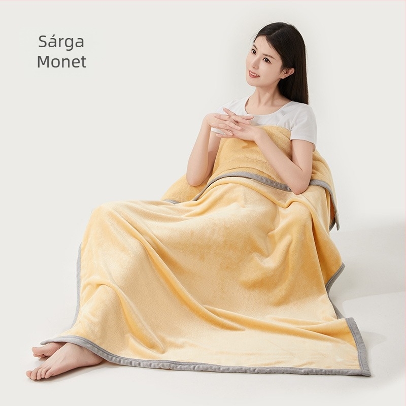 Flanel pléd logó hímzéssel, 300–500 g súly, egész éves használatra, 6–12 éves gyermekeknek