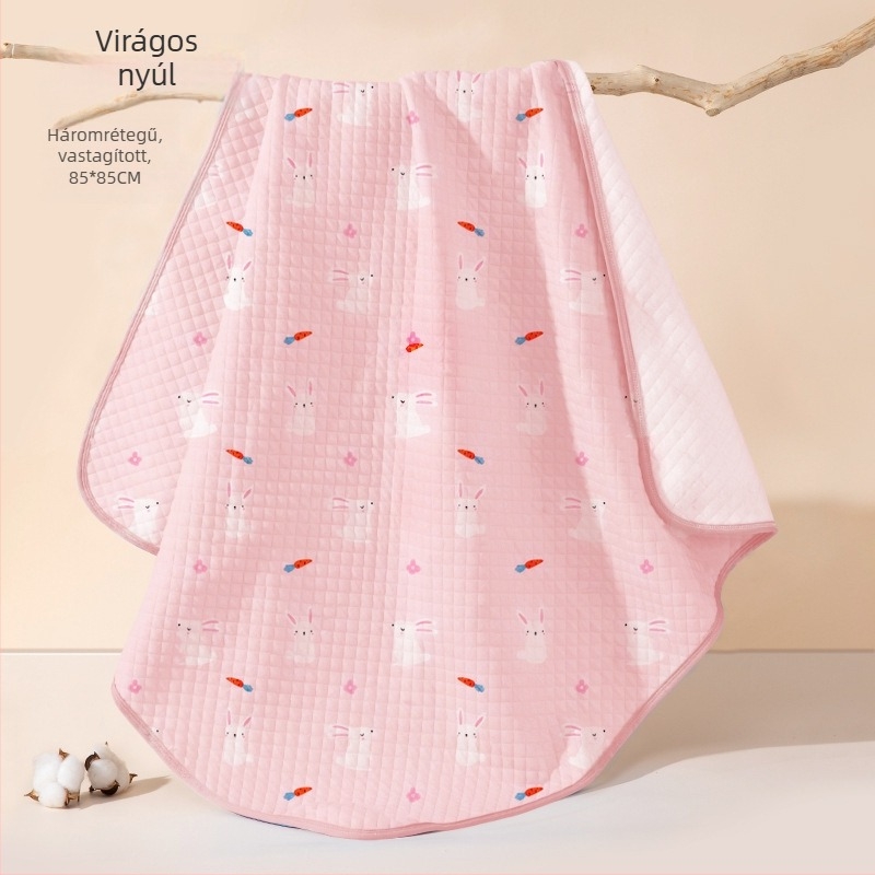 Újszülött swaddle kendő, 100% pamut, egész éves használatra, rajzos minta, A osztályú biztonság