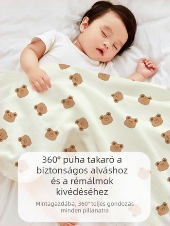 Banjwell újszülött körbefogó takaró — 100% pamut, könnyű, négy évszakos használatra, babák és kisgyermekek számára