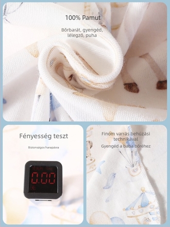 Banjwell újszülött körbefogó takaró — 100% pamut, könnyű, négy évszakos használatra, babák és kisgyermekek számára