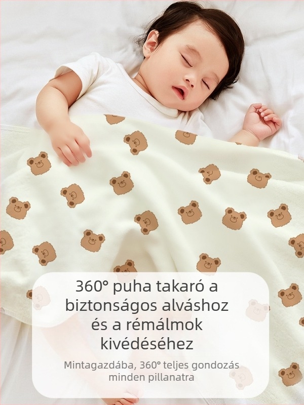 Banjwell újszülött körbefogó takaró — 100% pamut, könnyű, négy évszakos használatra, babák és kisgyermekek számára