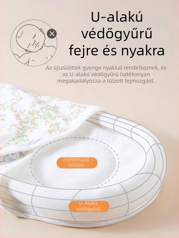 Újszülött baba 100% pamut betakaró törölköző, állatmintás, 0–12 hónap, egész szezonokra