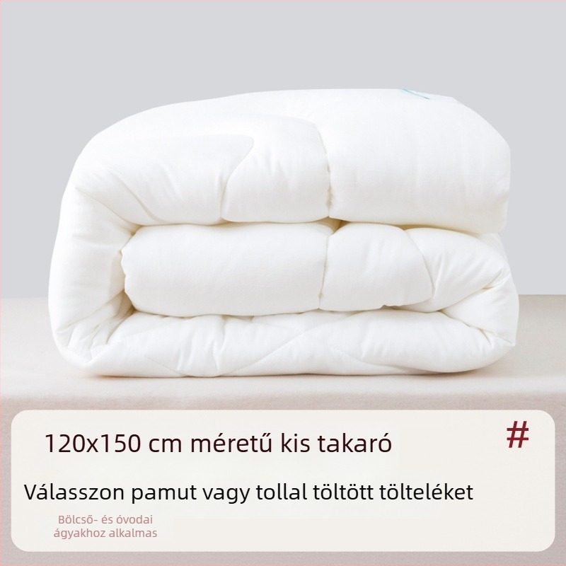 Óvodásoknak szánt quilt-mag töltet: selyemszál és pamut; anyag: szintetikus rost; szezon: tavasz-ősz; 0–6 éveseknek