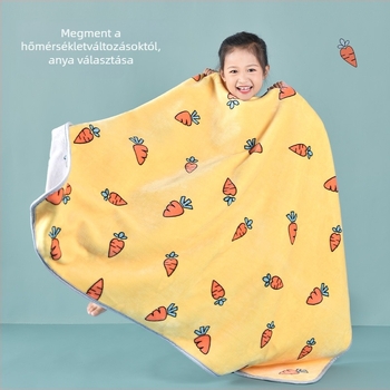 Drizzle flanel pléd gyerekeknek – rajzfilm stílus, 3-6 éveseknek, 500-800 g, egész éves használatra