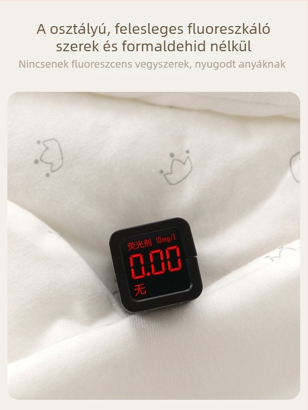 Csecsemő takaró, 100% pamut, egész éves használatra, újszülöttek számára, állat- és rajzfilm mintás (100% pamut; egész éves; újszülöttek; állat/rajzfilm mintázat)