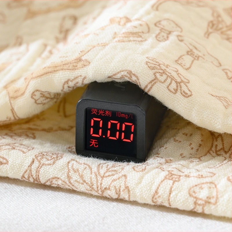 Négy rétegű pamut géz baba ölelős takaró kapucnival és hosszú fülekkel, újszülöttnek, 225 g, tavasz-ősz