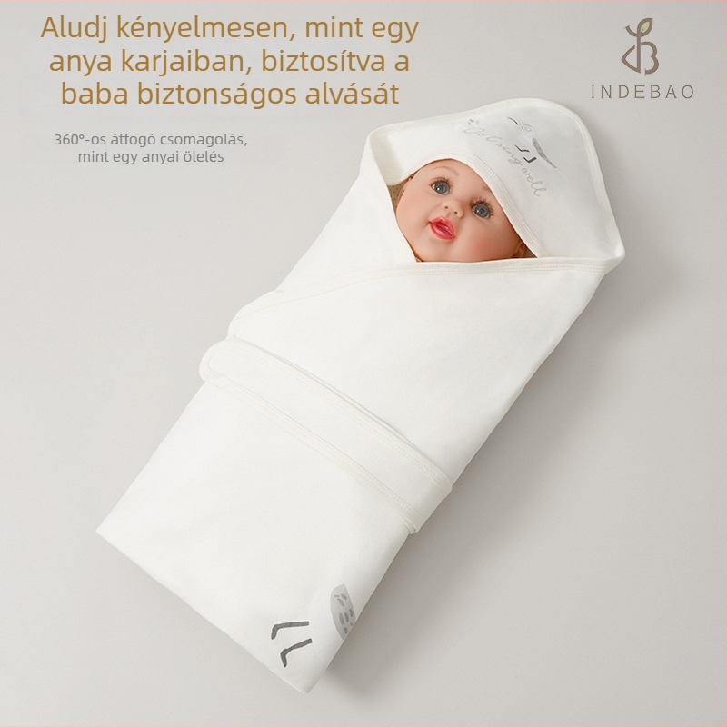 Őszi újszülött swaddle kendő, 100% pamut anyag, töltet tiszta pamut, Biztonsági szint A, minták: állatok, mesefigurák, betűk, virágok, pöttyök