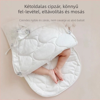 Újszülött pamut alvózsák – tiszta pamut anyag, ≤0,5 kg, tavasz–ősz