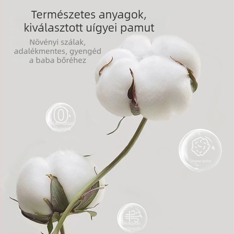 Baba becsomagoló kendő – 100% pamut, állatmintás, tavasz–ősz, biztonsági osztály A, csecsemőknek és kisgyermekeknek