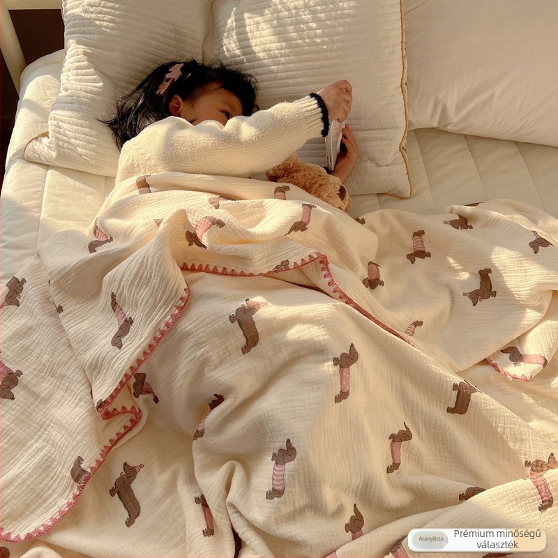 Csecsemő pamut takaró - 100% pamut anyag, pamut töltet, újszülöttek számára