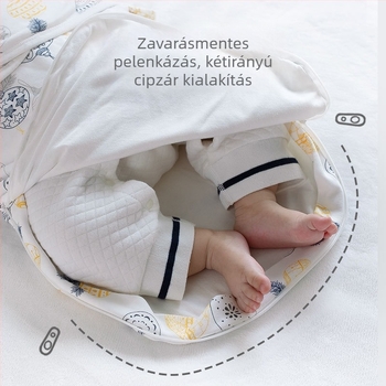 Baba csomagoló kendő – BDL/BIDOLE, 100% pamut, egész éves használatra, minták: állatok, mesefigurák, virágok.