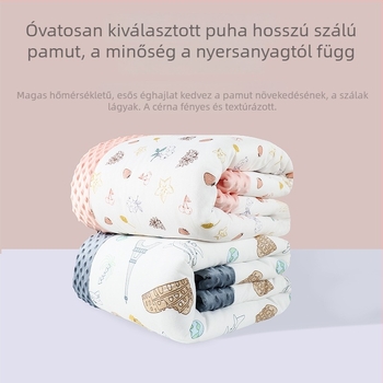 Újszülött babatakaró | 500–800 g tiszta pamut | négy évszakos használat | modern minimalista stílus | 3D plüss velúr nyugtató takaró