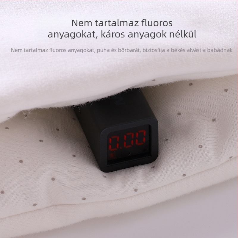 Újszülött ölelő takaró, 260 g-os vastagságú, pamut anyag, töltet poliészter-pamut, téli és őszi használatra