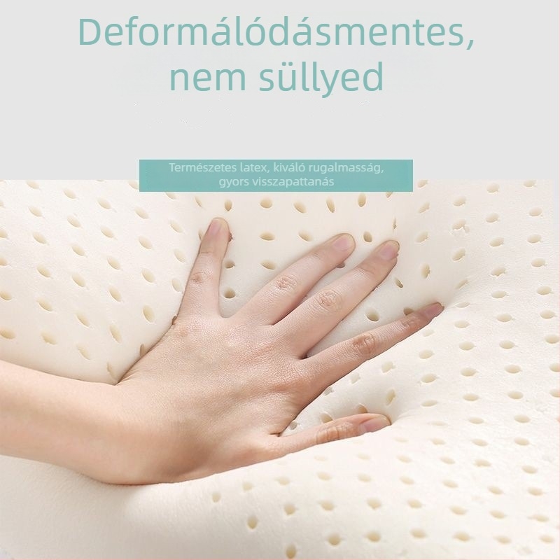 Természetes latex párna, téglalap alakú, súly 1,0–1,5 kg, testreszabható opciók, gyermekek és felnőttek számára