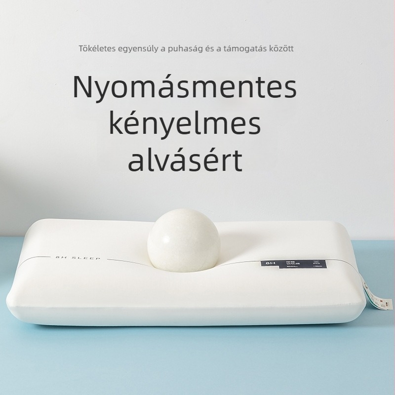 Memóriás habpárna - téglalap alakú, memóriás habmag, poliuretán töltet, poliészter huzat, 3D vágás, egyetlen réteg