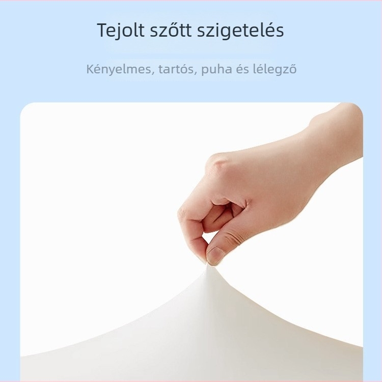 Memóriahabos párna, téglalap alakú, poliészter huzat, belső tej selyem bélés, súly 1.0-1.5 kg