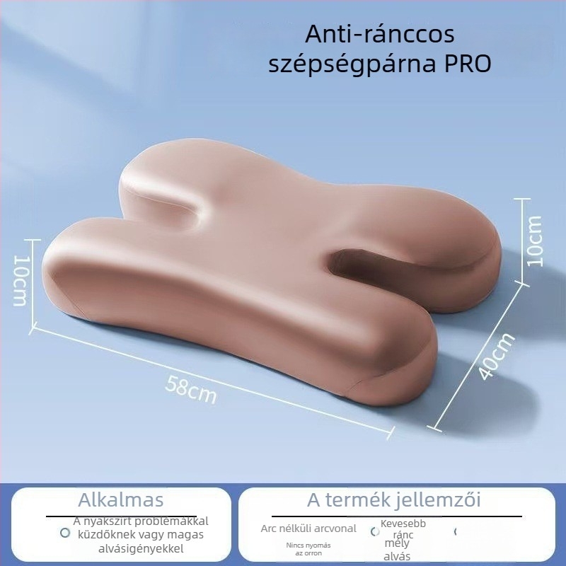 Memóriás habból készült párna, téglalap alakú, súly 0,5–1,0 kg, poliészter félfényes huzat, univerzális felnőtteknek