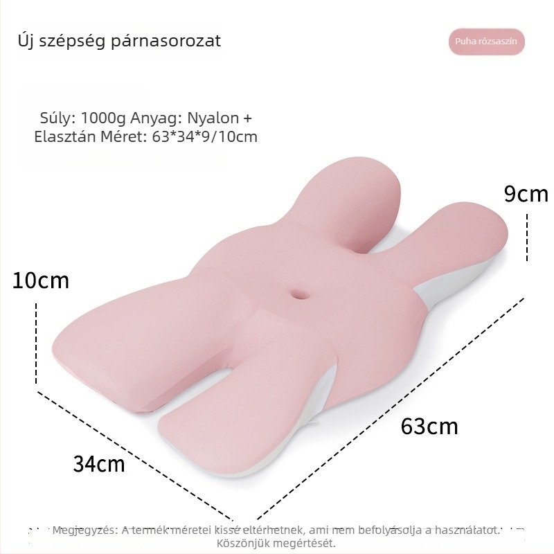Memóriahabos párna pillangó alakú, Modal borítás, nyaki gerinc védelme, oldalsó alvásra, súly 0,5–1 kg