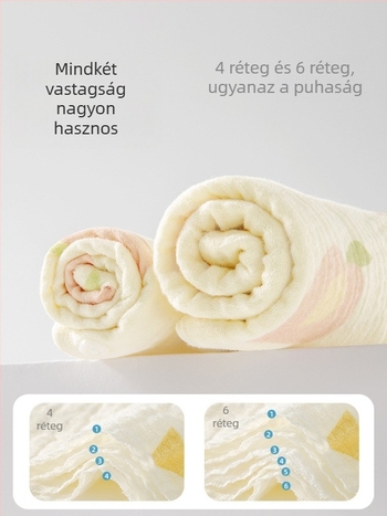 Beptides Baba nyálkendő – 95% feletti pamut, Cartoon mintás, Nedvszívó, Ideális újszülötteknek és kisgyerekeknek
