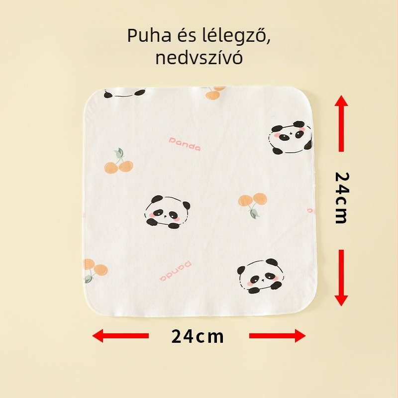 Beileyi Baba Nyálkendő, 100% Pamut, Újszülöttől 6 éves korig, Állat/Animáció Mintás