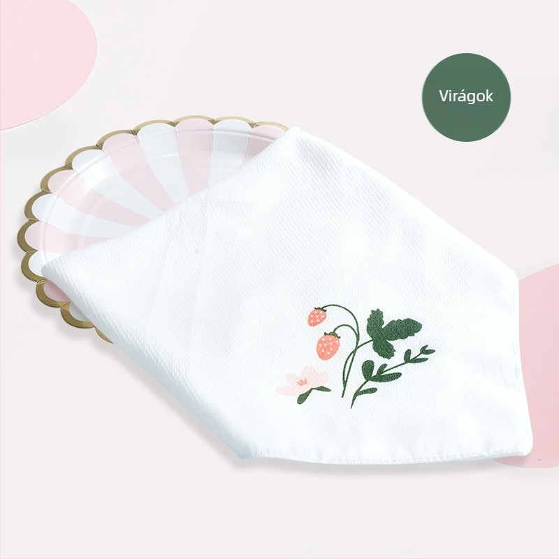 Csecsemő nyálvédő pamutból Muslintree Cotton Tree, rajzfilm mintával, 0–3 éveseknek