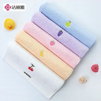 100% pamut gyerek törölköző, 32 szálas fonal, hímzett, jacquard és sík szövés, súly 50 g alatt, testreszabható