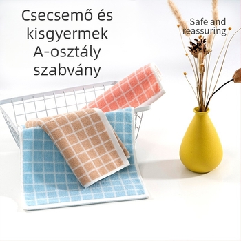 Gyerekeknek csíkos törölköző, 100% pamut, 32s fonal, 50–80 g, törölköző/arc törölköző