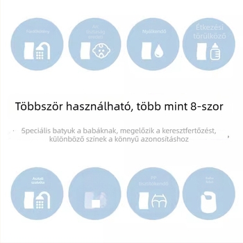 Baba háromszög alakú nyakvédő 100% pamutból, hatszintes bubble géz anyag, újszülötteknek, mintás rajzfilm és virág, nedvszívó, légáteresztő