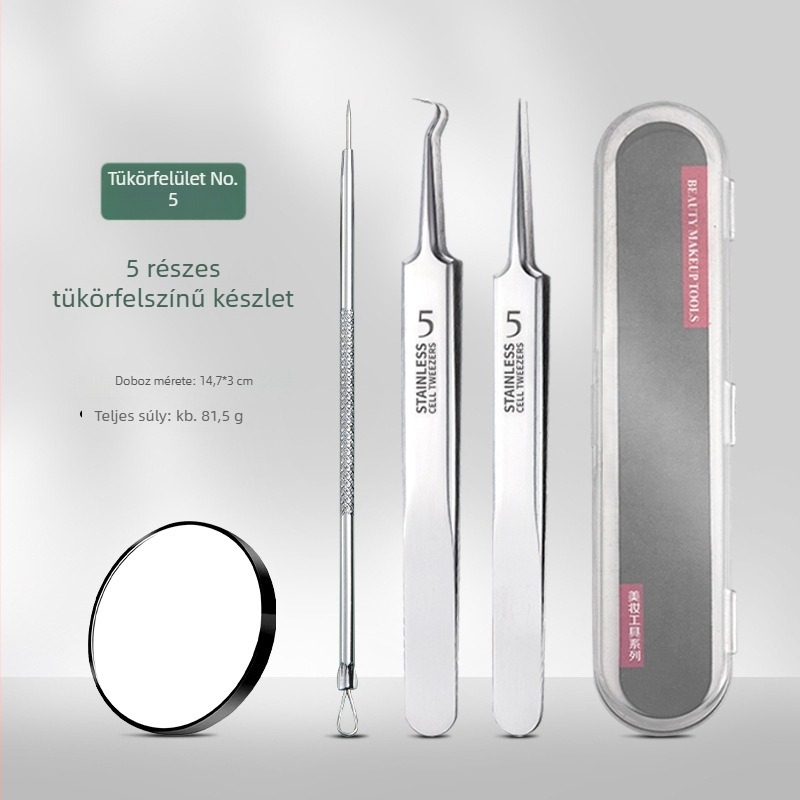 Pattanáseltávolító tű és cella klipsz készlet — rozsdamentes acél, tartós, általános használatra