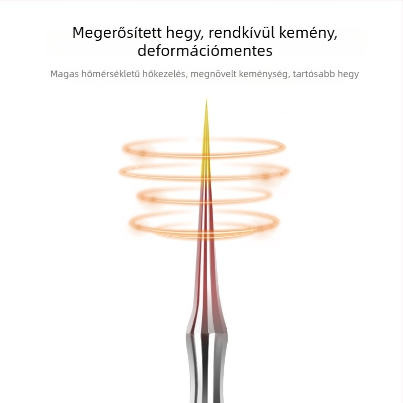 Pattanások és comedo-eltávolító készlet, ultraéles tű, No. 5 vég, rozsdamentes acél