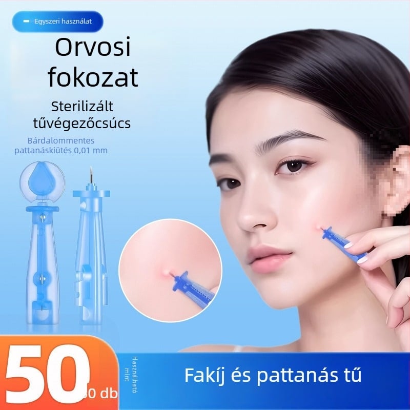 Akne-kiemelő tű, egyszer használatos, rozsdamentes acélból, termékkód z7NAR7rA, márka Egyéb