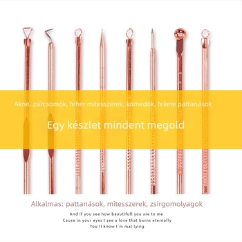 Huashun Rozsdamentes acél 4 részes pattanás- és mitesszerkészlet