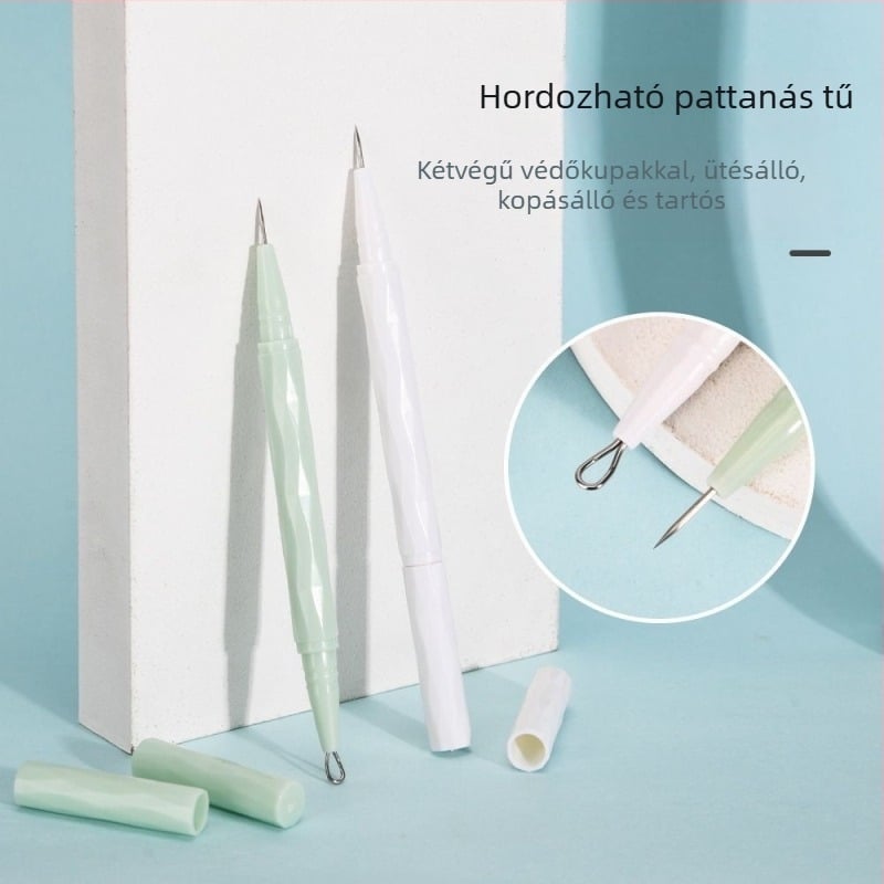 VEEJAGA Rozsdamentes acél pattanáskinyerő eszköz fekete pontok és pattanások eltávolítására