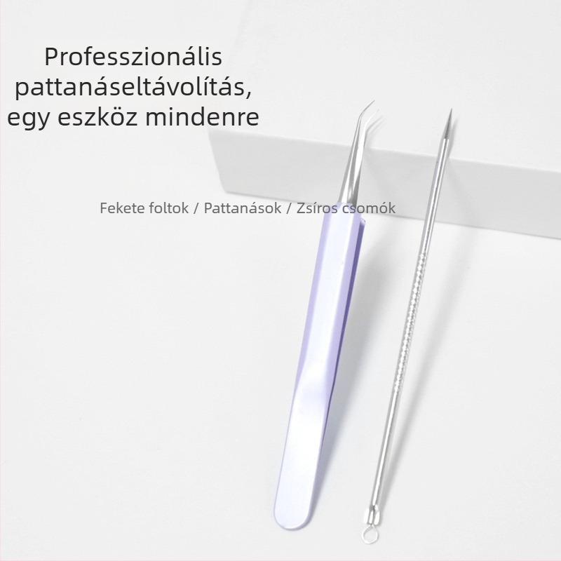 Etude 2 darabos acné tű készlet, rozsdamentes acélból, arctisztító eszköz