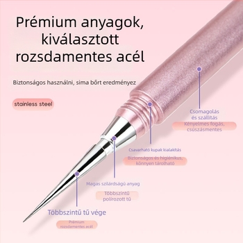 Yiliren Rozsdamentes acél pattanás tű – Orvosi minőség, egyszer használatos, rendkívül precíz a fekete pöttyök és pattanások eltávolításához