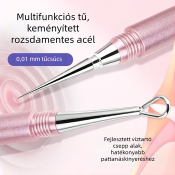 Yiliren Rozsdamentes acél pattanás tű – Orvosi minőség, egyszer használatos, rendkívül precíz a fekete pöttyök és pattanások eltávolításához