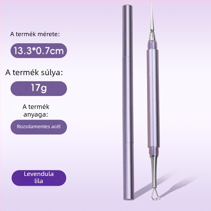 Yiliren Rozsdamentes acél pattanás tű – Orvosi minőség, egyszer használatos, rendkívül precíz a fekete pöttyök és pattanások eltávolításához