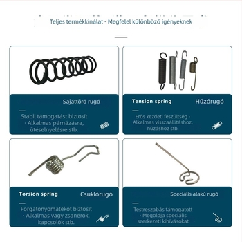 304 rozsdamentes acél kompressziós rugó bútorokhoz és mechanikai és elektronikai hardverhez — Jieqiao